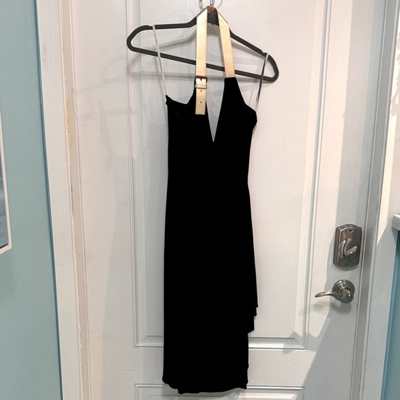 Celine halter dress with gold leather strap - Picture 1 of 6